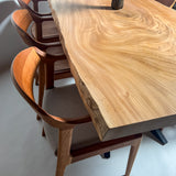 No.2011 欅(けやき)/一枚板ダイニングテーブル/& OSOROISU