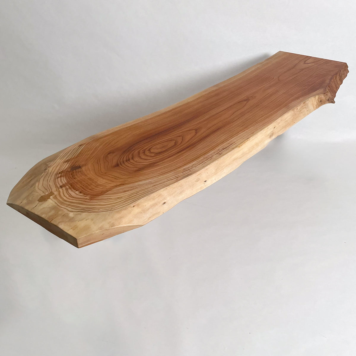 L16　美品！　逸品！　希少！　欅　天然木　無垢　一枚板 　天板　彫刻　ペイント KIDO MEIMOKU 欅一枚板カウンター 天板のみ｜200cm – 鬼童銘木