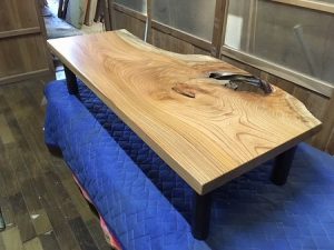 欅　一枚板テーブル