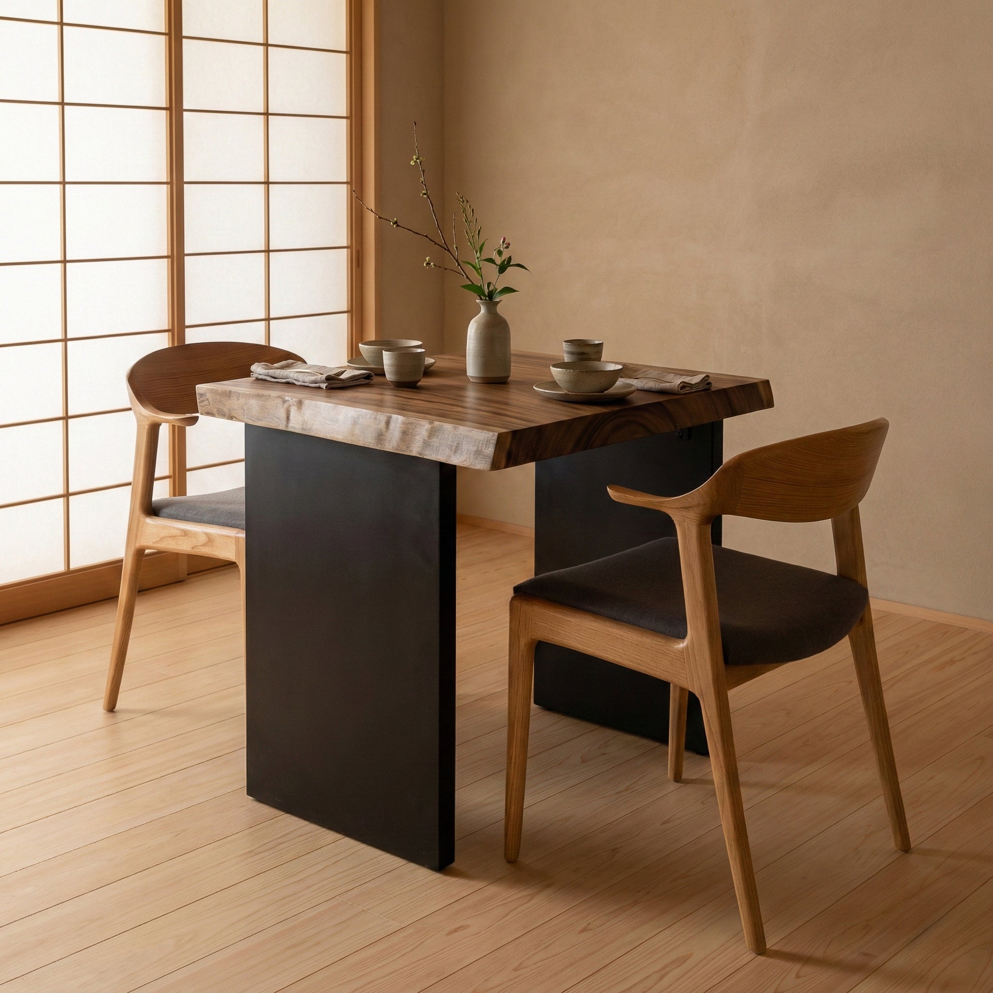 No.2154 モンキーポッド一枚板ダイニングテーブル｜空間：モダン