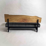 楠 木フレーム 一枚板ソファ 3人掛け 背面 クッションなし