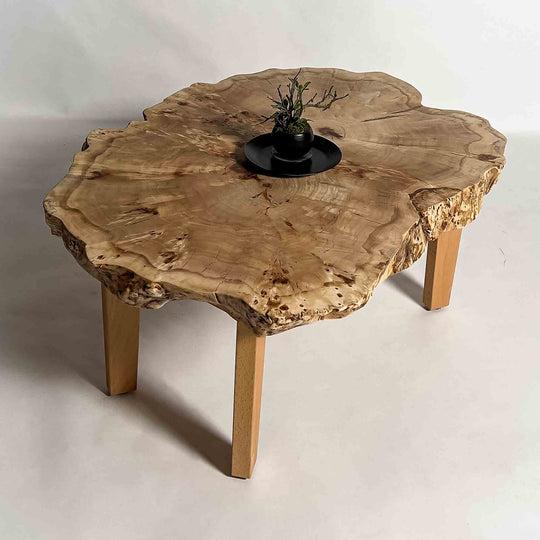 No.2333　ポプラ/一枚板ローテーブル