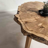 No.2333　ポプラ/一枚板ローテーブル