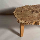 No.2333　ポプラ/一枚板ローテーブル