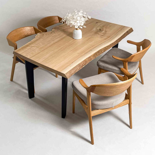 No.1763　ポプラ/一枚板ダイニングテーブル