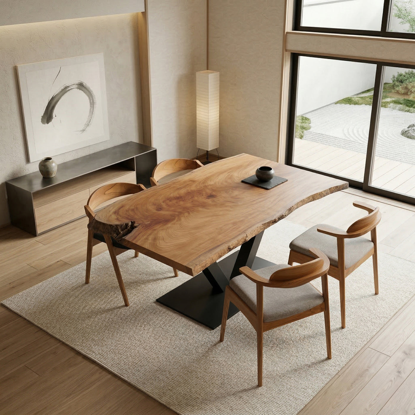 寺社建築と欅のイメージ