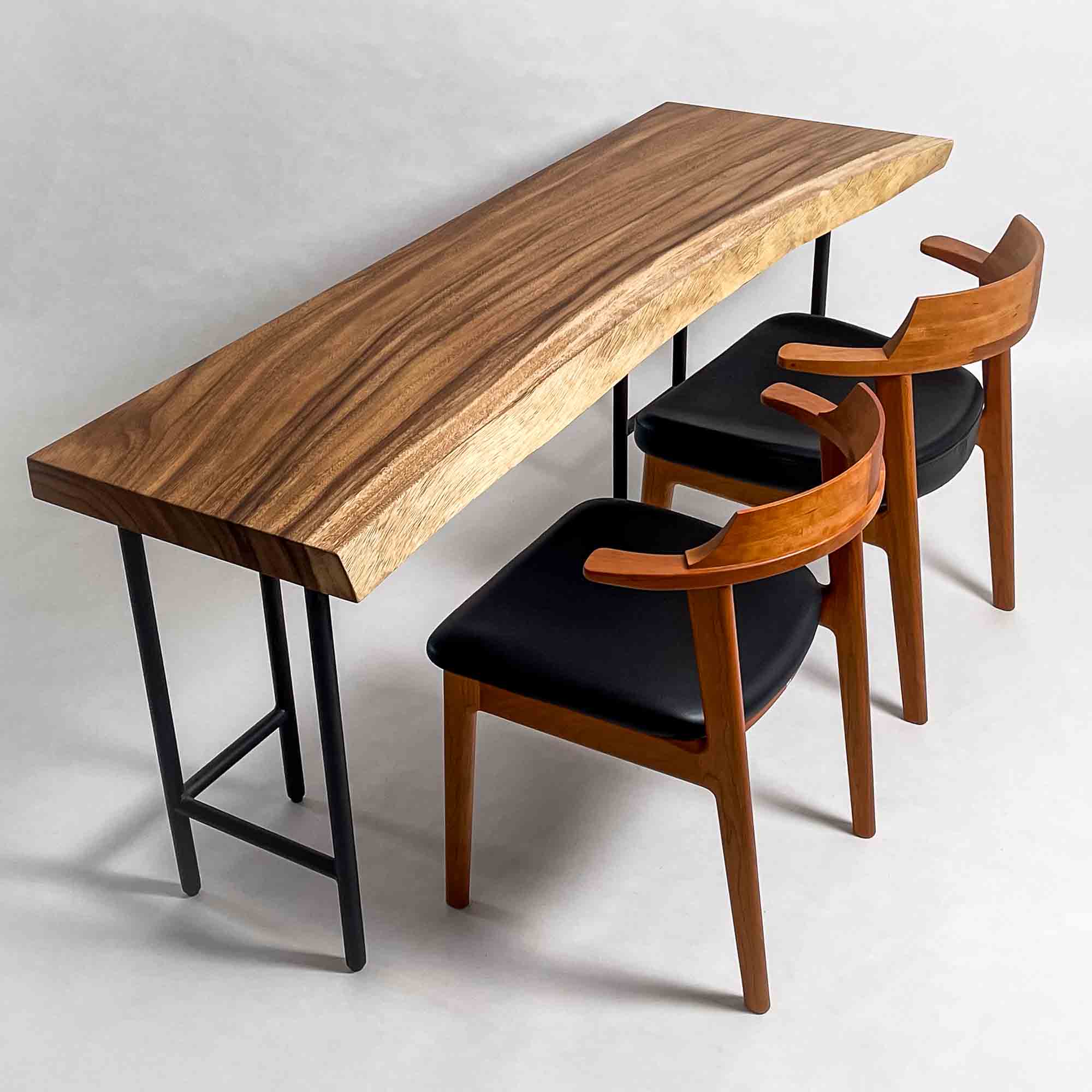 KIDOMEIMOKU モンキーポッド一枚板カウンター｜170cm(2人掛け