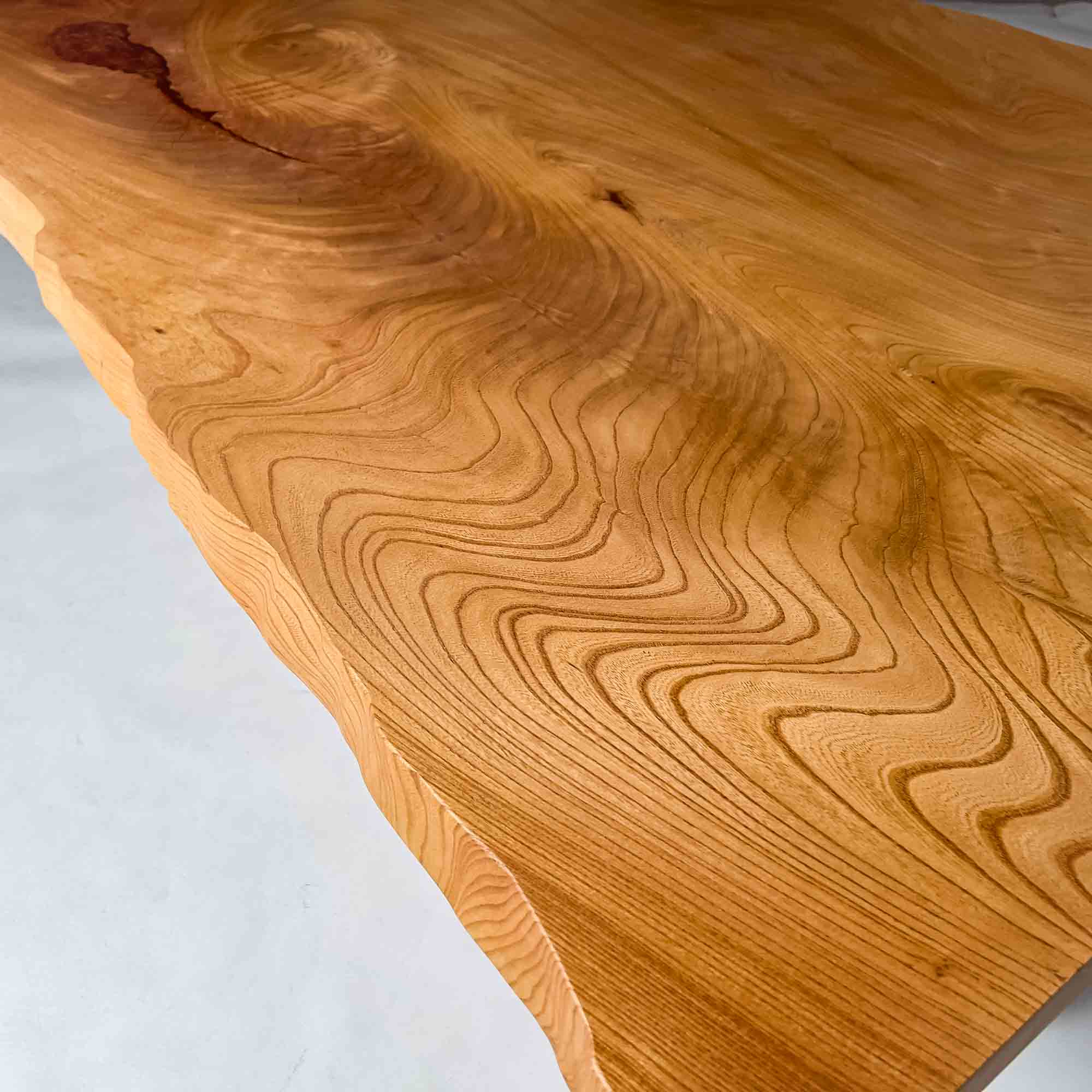 No.2416　欅（けやき）/一枚板ダイニングテーブル