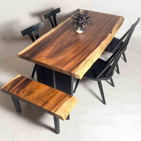 No.2095　モンキーポッド/一枚板ダイニングテーブル/& OSOROISU