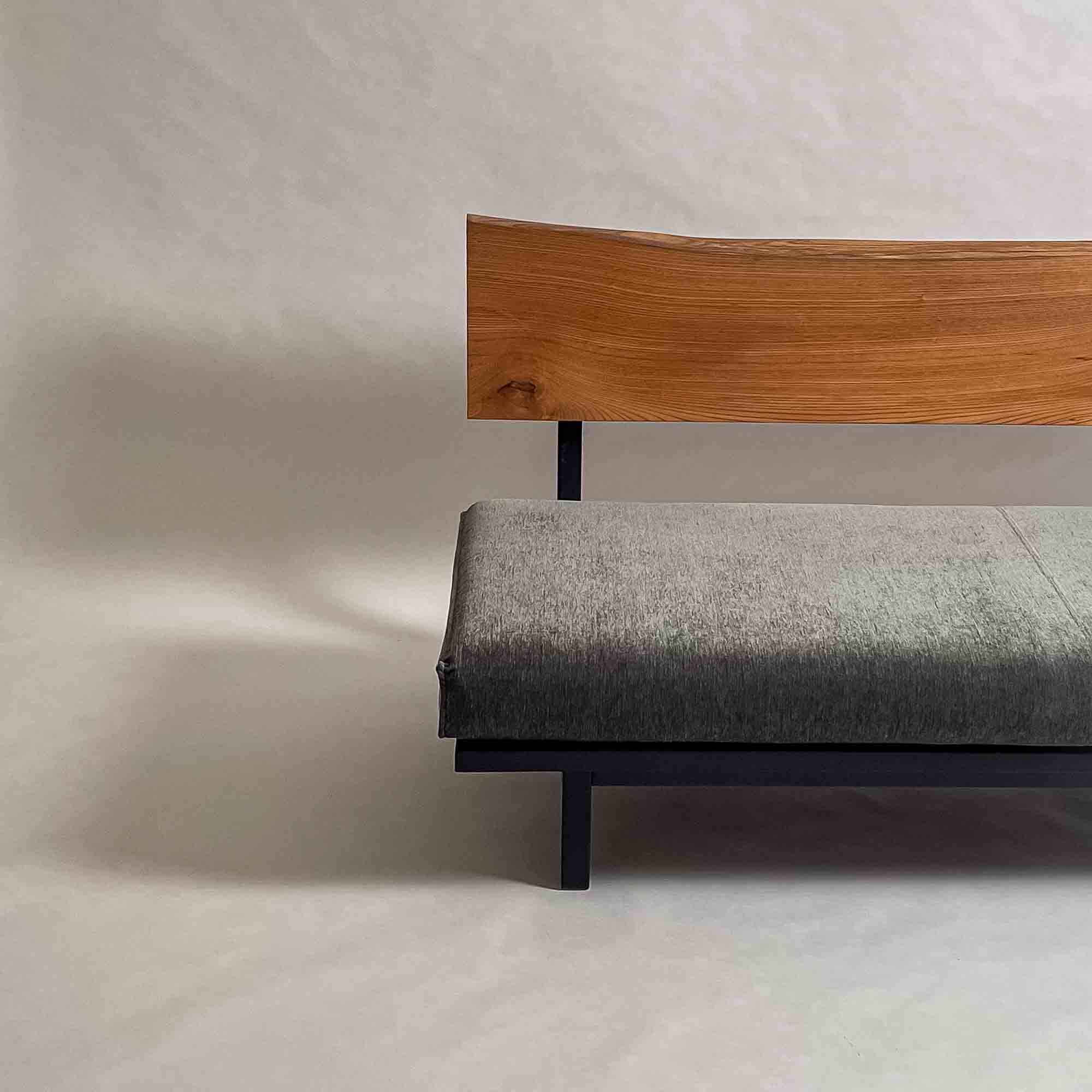 No.2235　欅（けやき）/天然無垢 一枚板ソファ