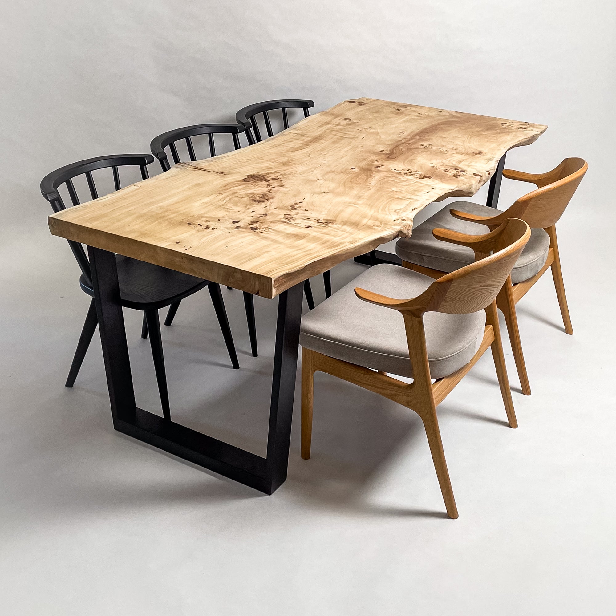 No.2352　ポプラ/一枚板ダイニングテーブル