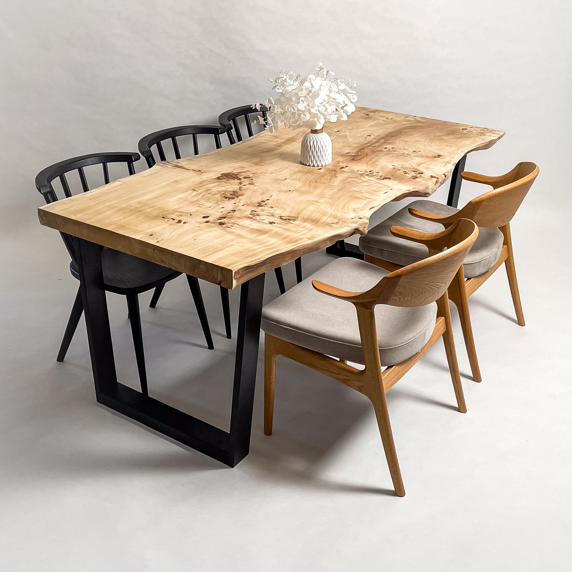 No.2352　ポプラ/一枚板ダイニングテーブル