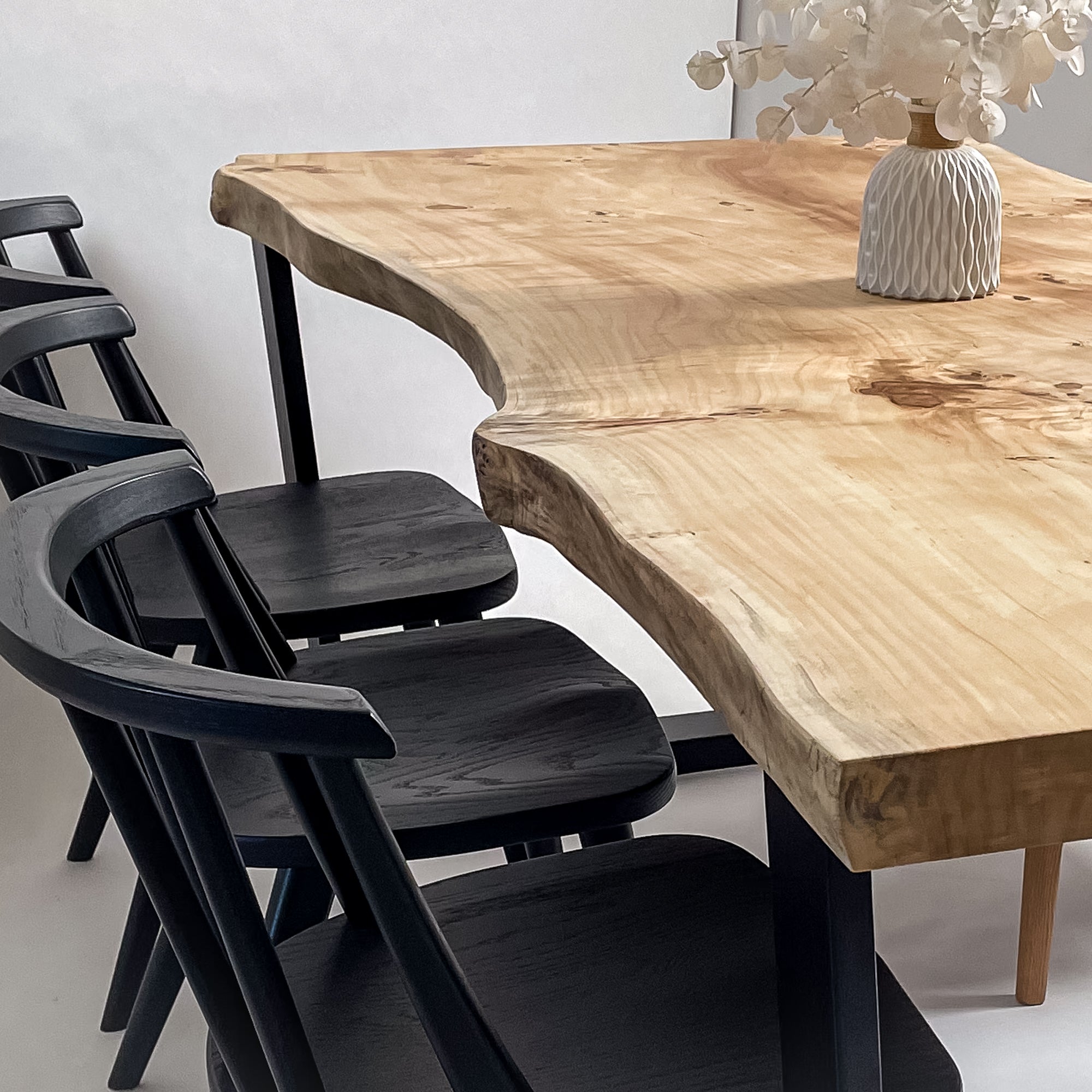 No.2352　ポプラ/一枚板ダイニングテーブル