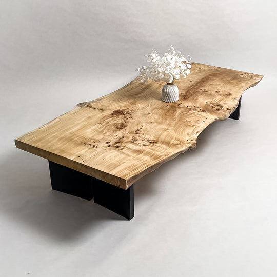 No.2352　ポプラ/一枚板座卓