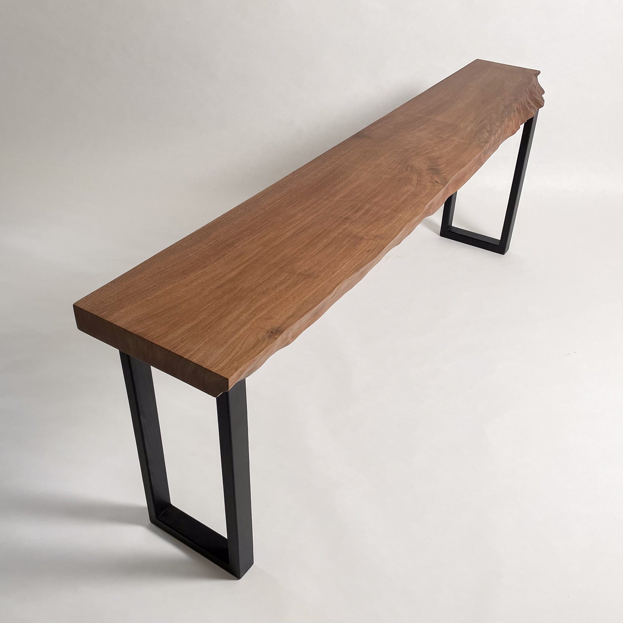 KIDOMEIMOKU ウォールナット一枚板カウンター｜200cm(3人掛け