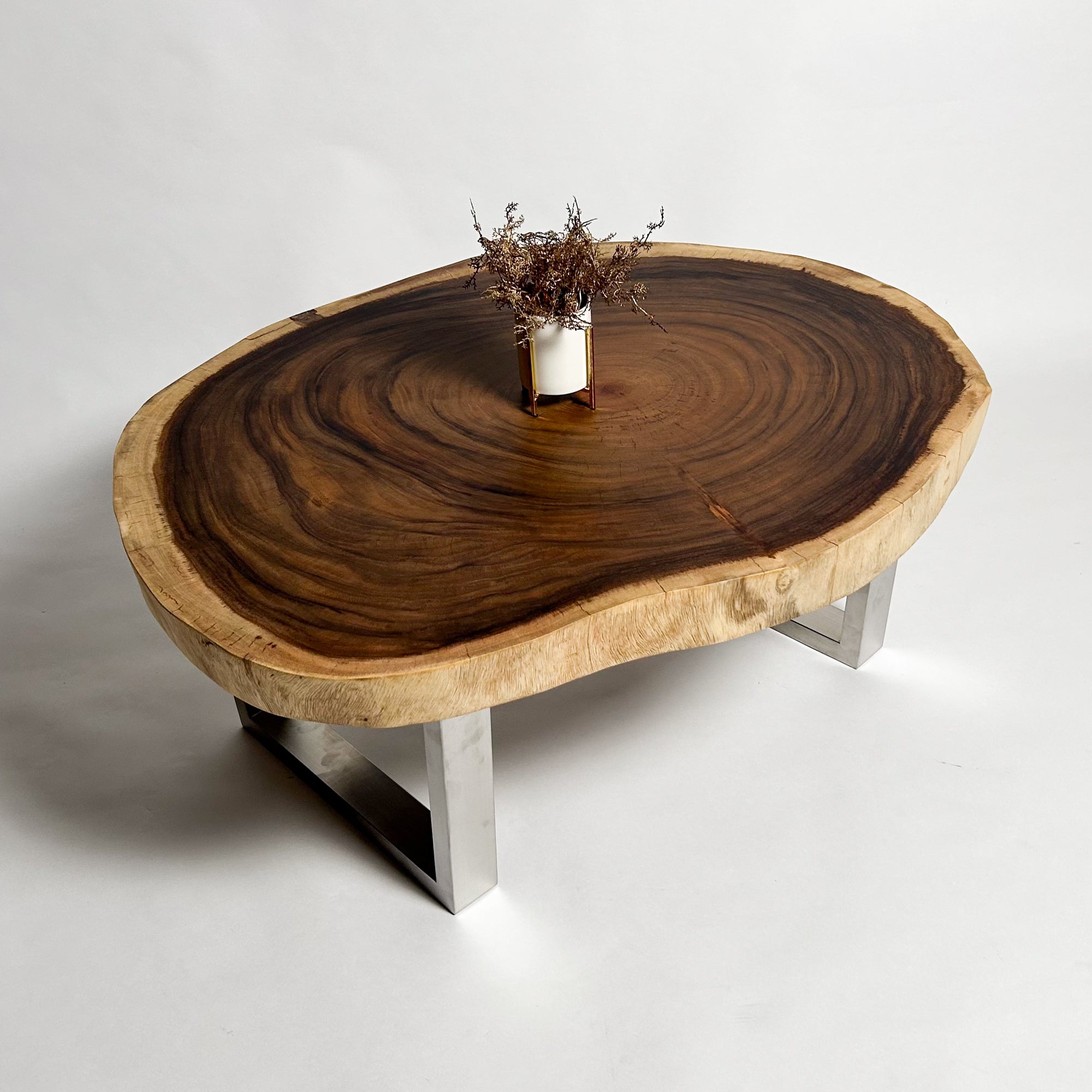 No.1792　モンキーポッド/一枚板ローテーブル