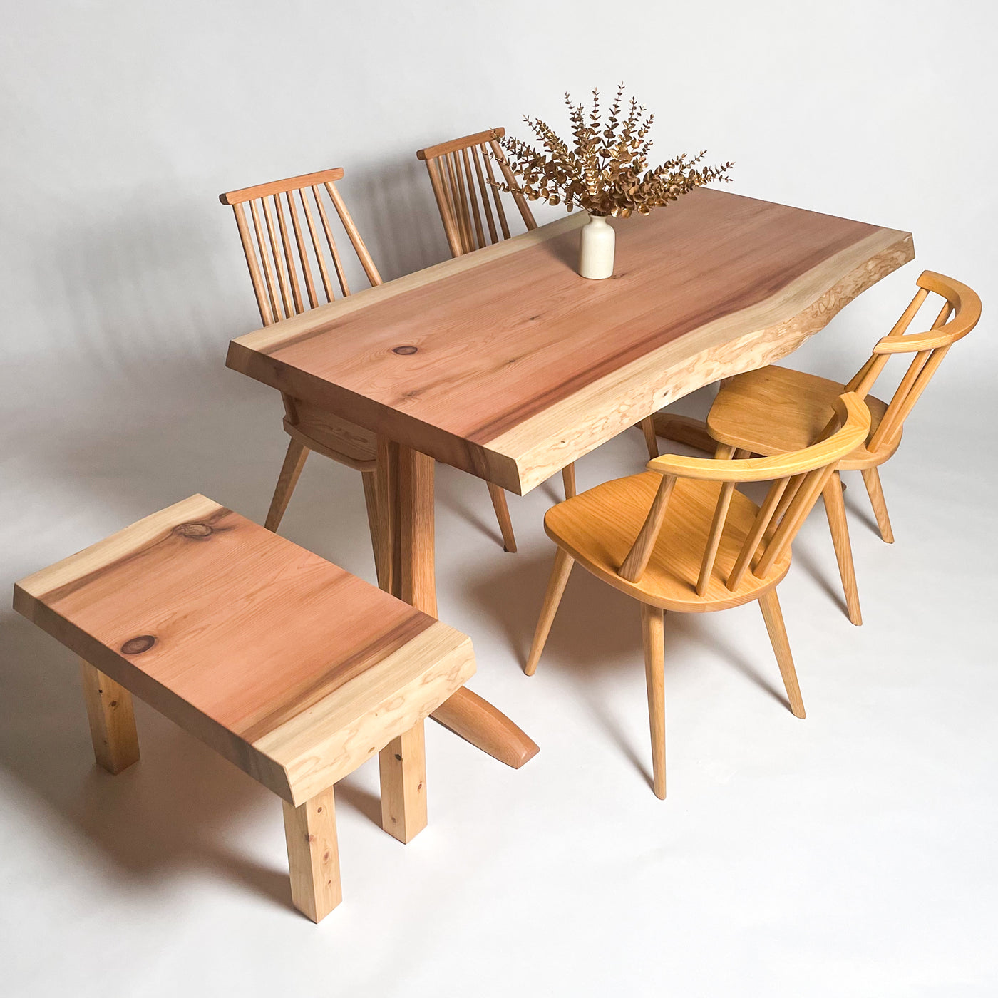 No.1886　吉野杉/一枚板ダイニングテーブル/& OSOROISU