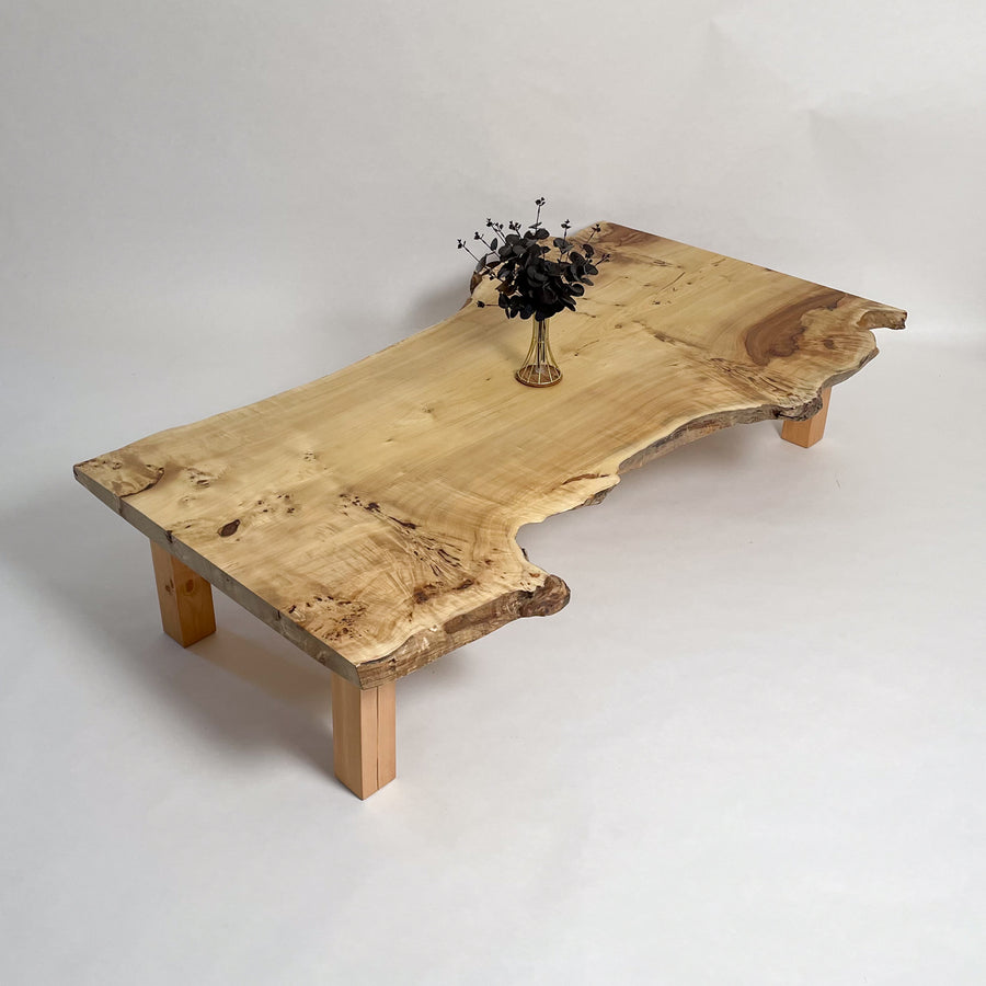 No.1707　ポプラ/一枚板座卓