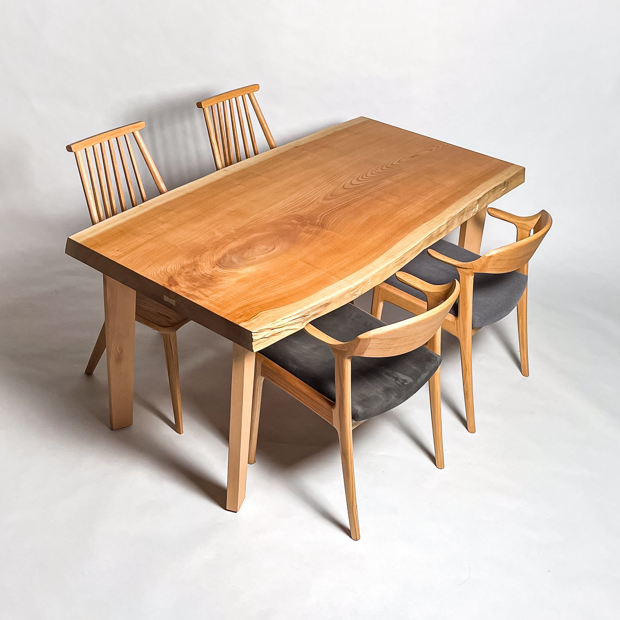 KIDOMEIMOKU 欅一枚板ダイニングテーブル｜160cm(4人掛け) – 【公式