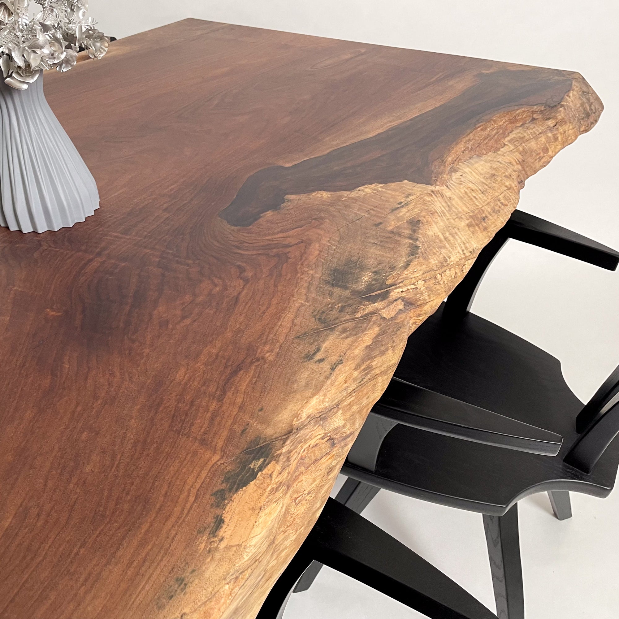 KIDOMEIMOKU ウォールナット一枚板ダイニングテーブル｜190cm(6人掛け