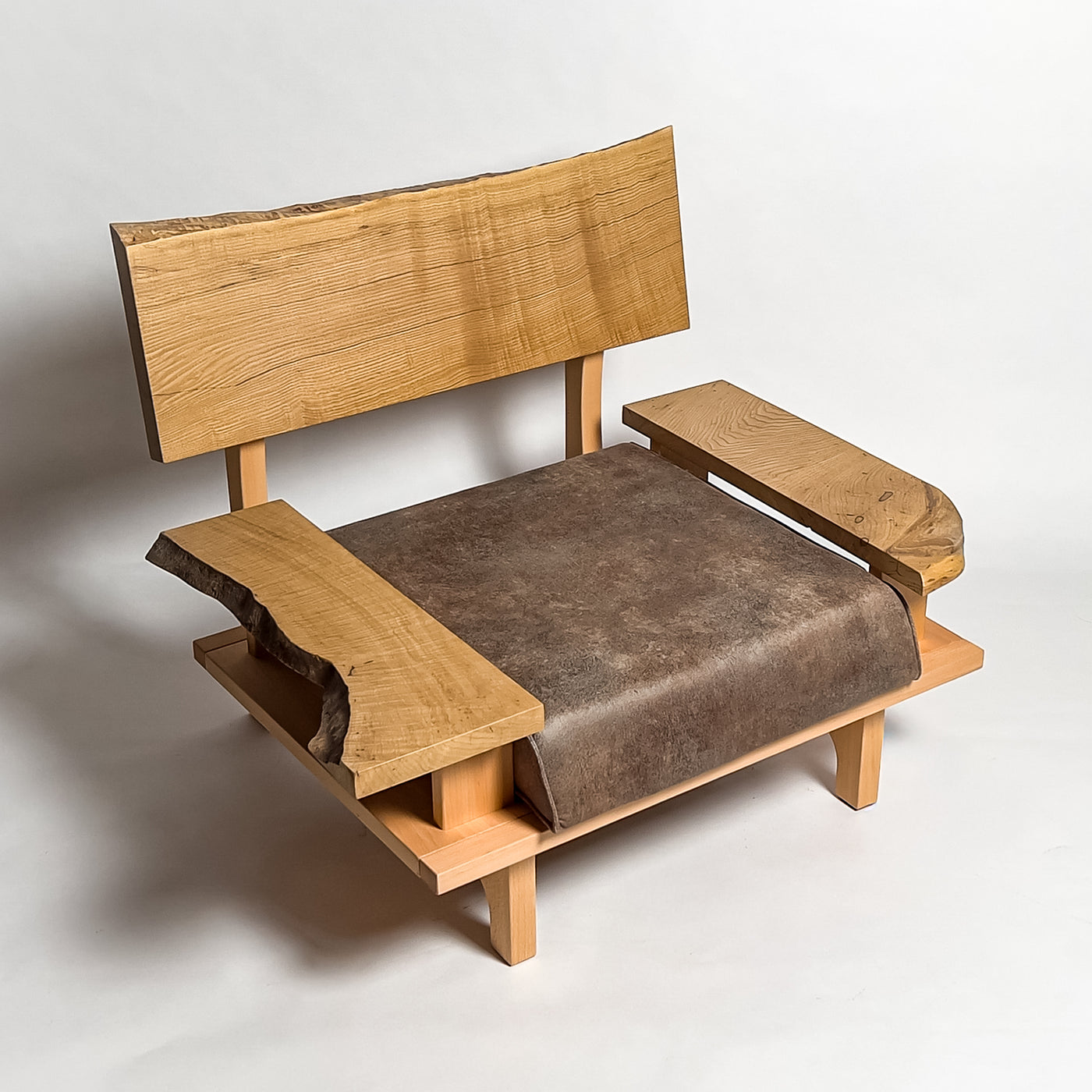 No.2253N　栗（くり）/天然無垢 一枚板ソファ