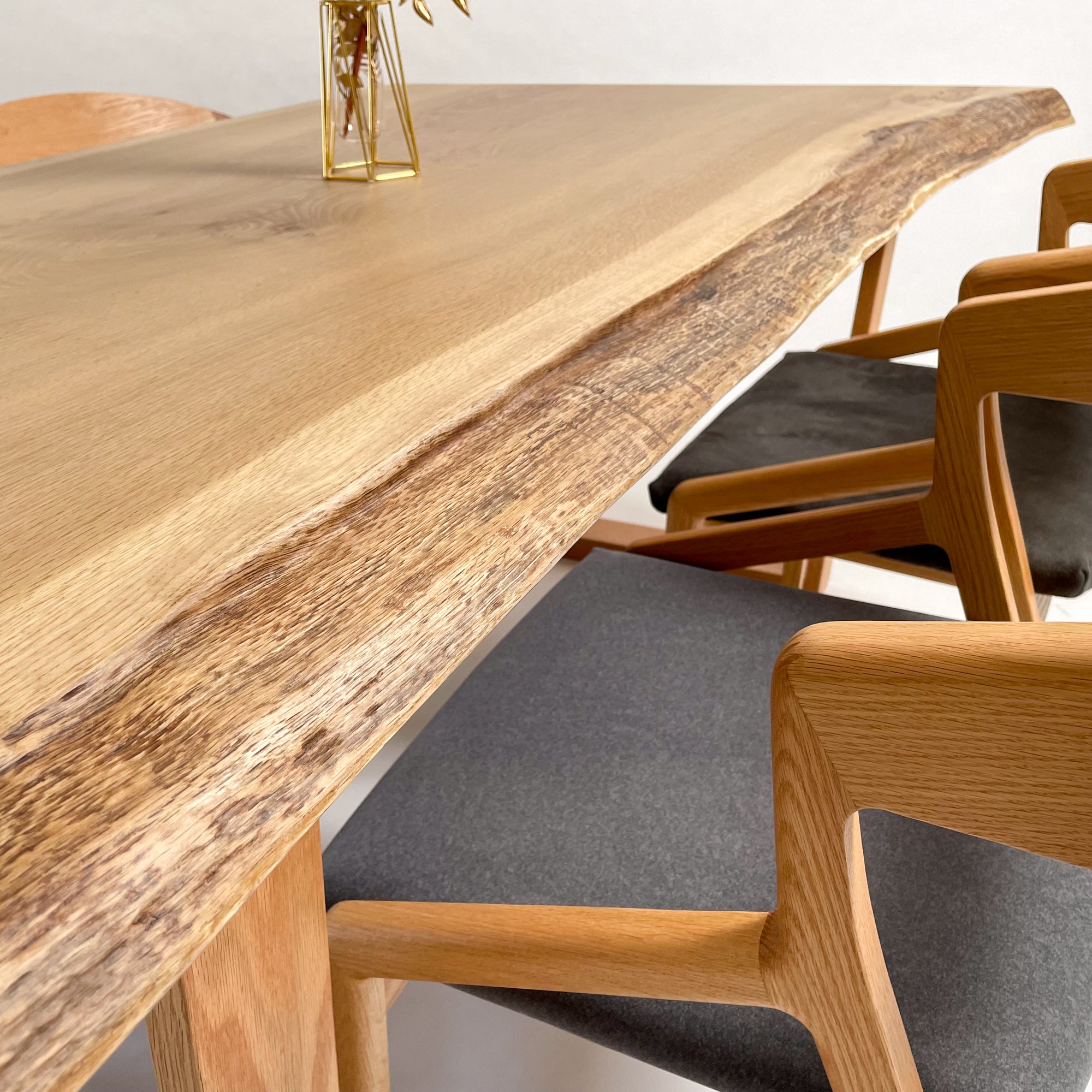 KIDOMEIMOKU 楢一枚板ダイニングテーブル｜160cm(4人掛け) – 【公式