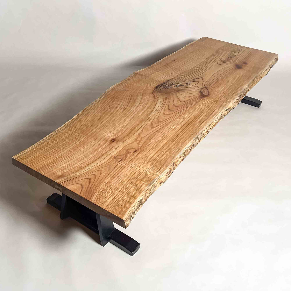 センダン一枚板座卓2100mm 樹齢120年超 国産｜鬼童銘木