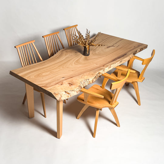 【極美品】葉山家具 白木 天然木デスク 一枚板 スギ材天然木】 コダマデスク W1000-1500 mm | コダマプロジェクト