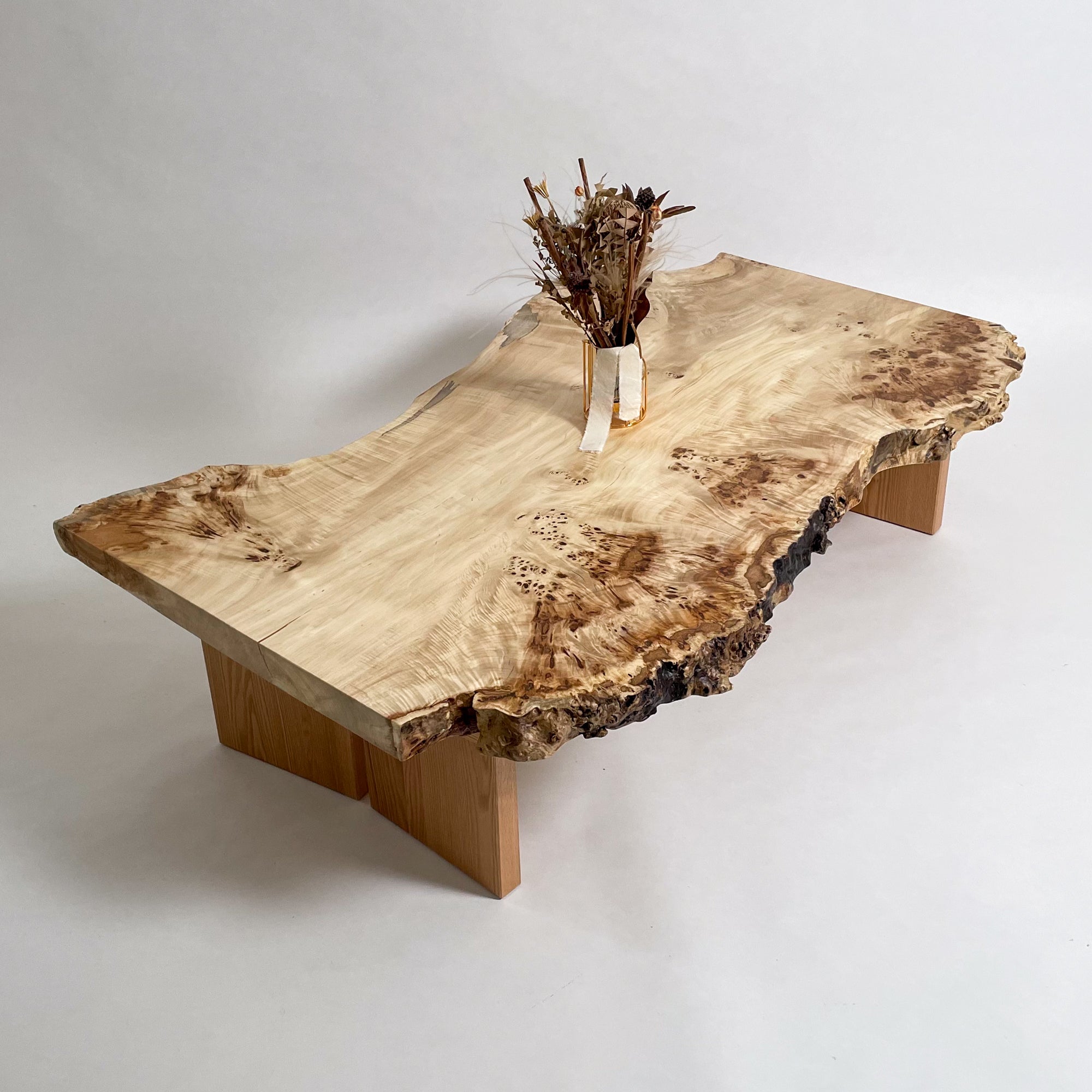 KIDOMEIMOKU ポプラ一枚板リビングテーブル｜150cm(4人掛け) – 【公式