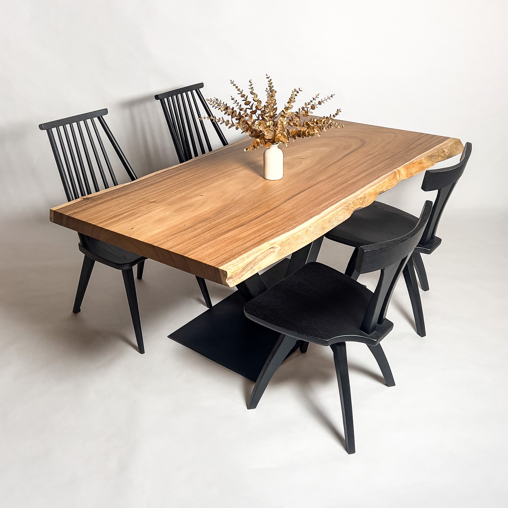 モンキーポッド一枚板ダイニングテーブル1650mm｜鬼童銘木