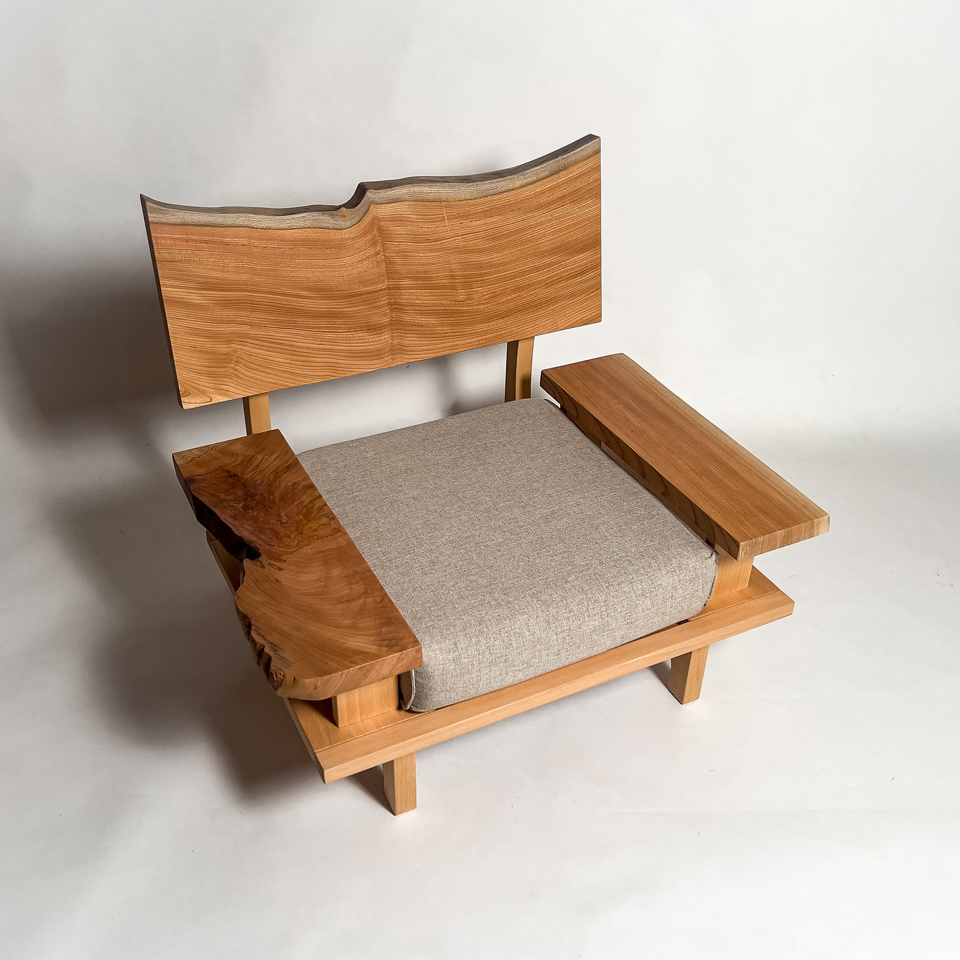 No.2275N　欅（けやき）/天然無垢 一枚板ソファ