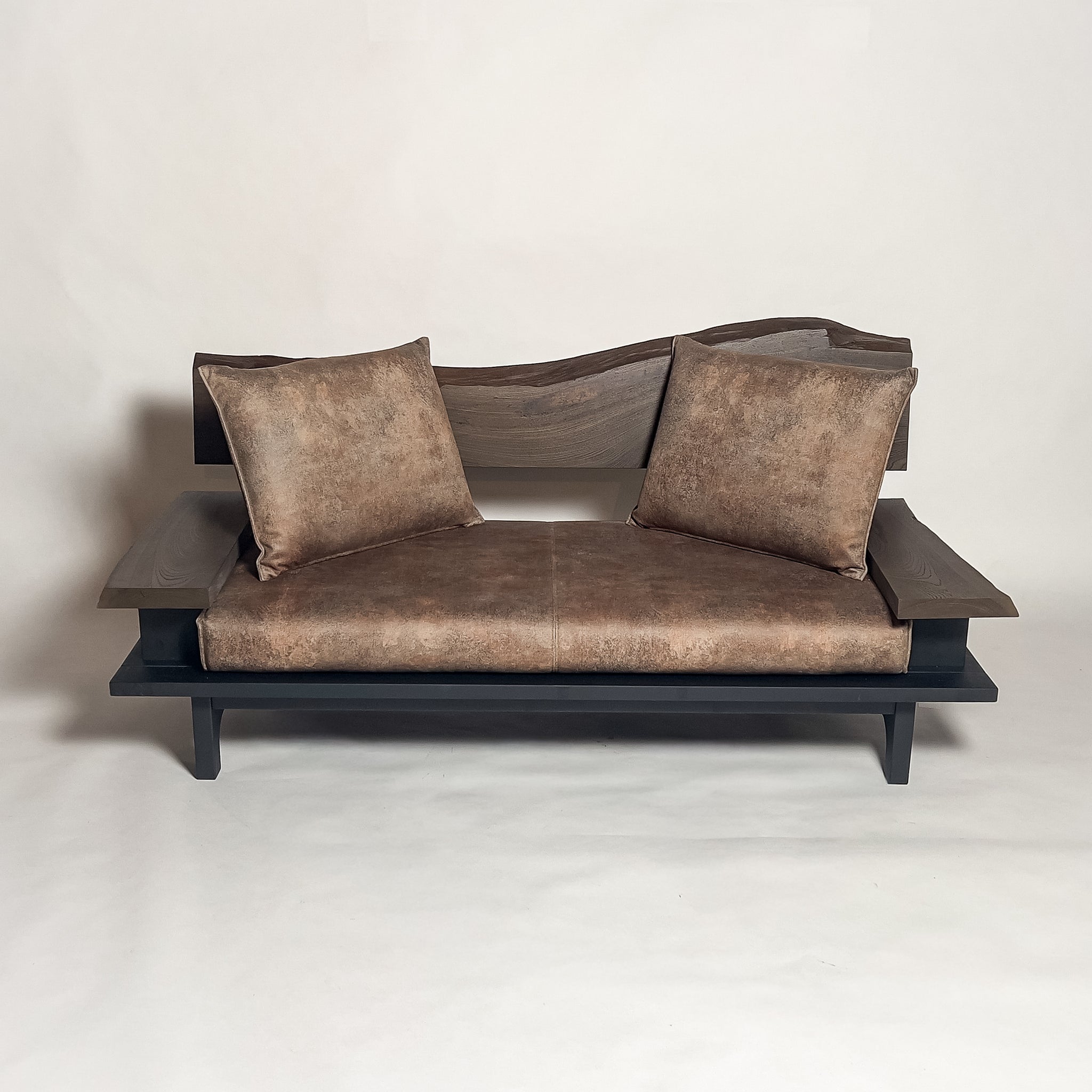 No.2279B　神代欅（じんだいけやき）/天然無垢 一枚板ソファ