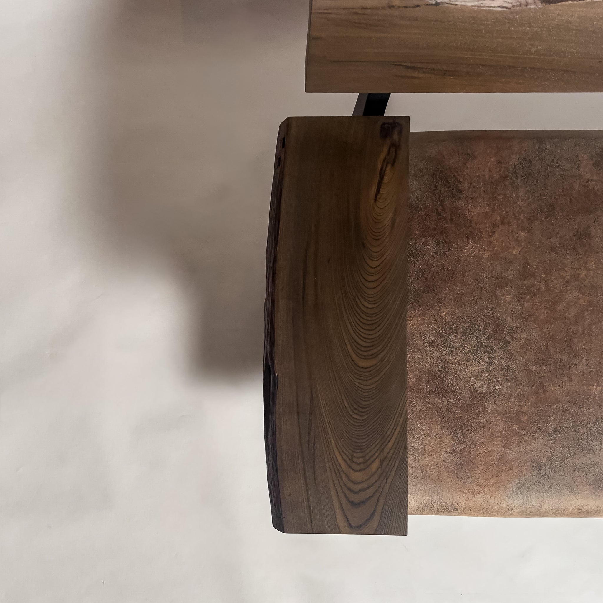 No.2279B　神代欅（じんだいけやき）/天然無垢 一枚板ソファ