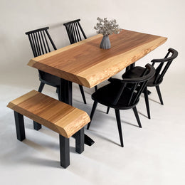 No.1909　吉野杉/一枚板ダイニングテーブル/& OSOROISU