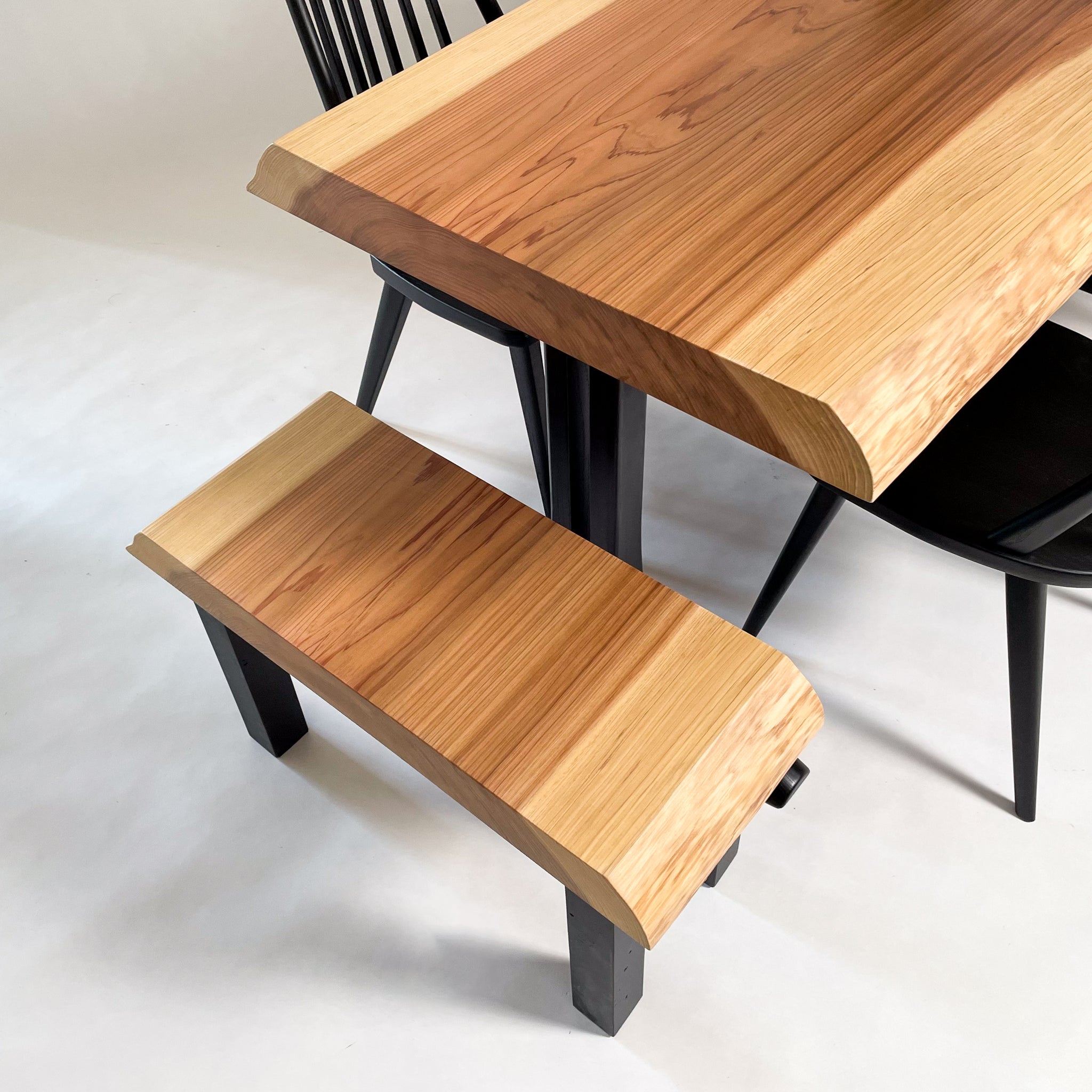 No.1909　吉野杉/一枚板ダイニングテーブル/& OSOROISU