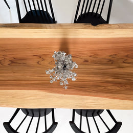 No.1909　吉野杉/一枚板ダイニングテーブル/& OSOROISU