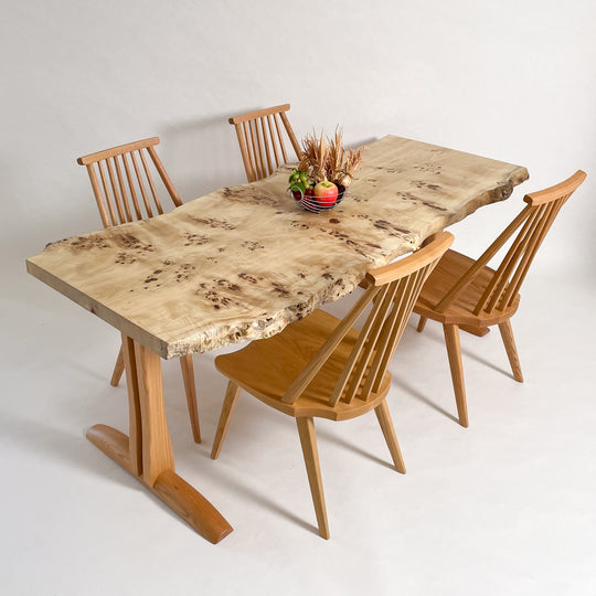 No.1409　ポプラ/一枚板ダイニングテーブル