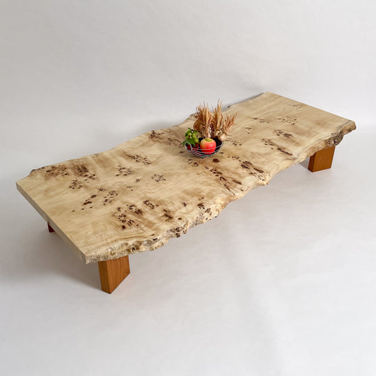 No.1409　ポプラ/一枚板リビングテーブル