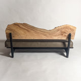 楠 無垢材 一枚板ソファ 3人掛け 背面 クッションなし