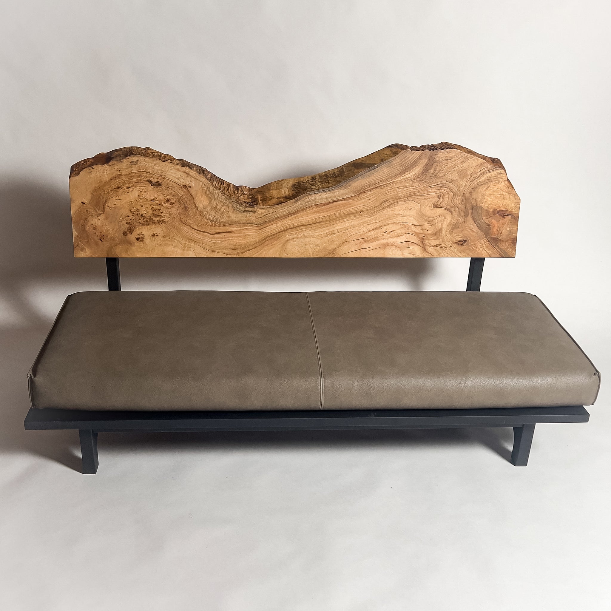 楠 無垢材 一枚板ソファ 3人掛け 横 クッションなし