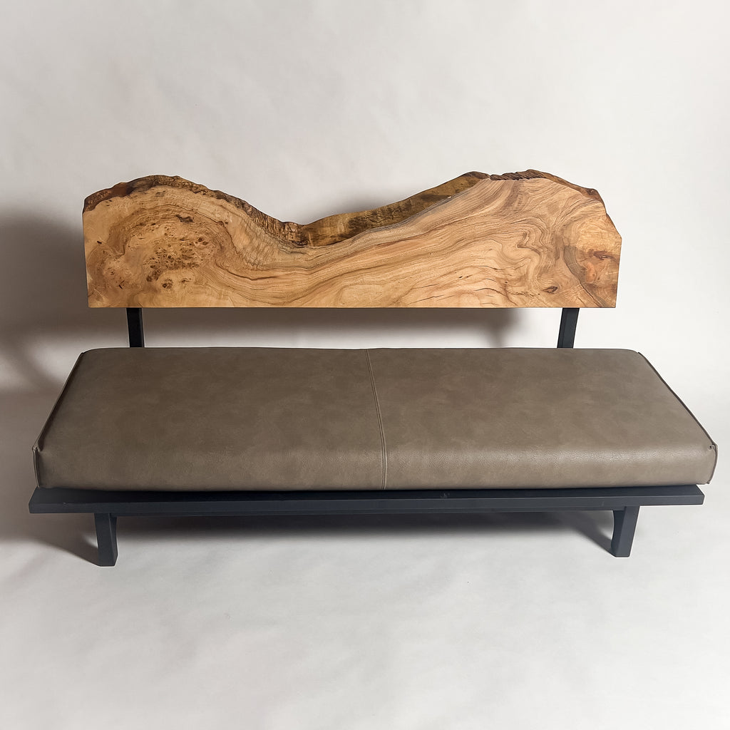 楠 無垢材 一枚板ソファ 3人掛け 横 クッションなし