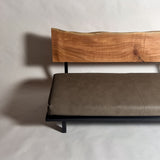 センダン 高級 一枚板ソファ 3人掛け 横左半分 クッションなし