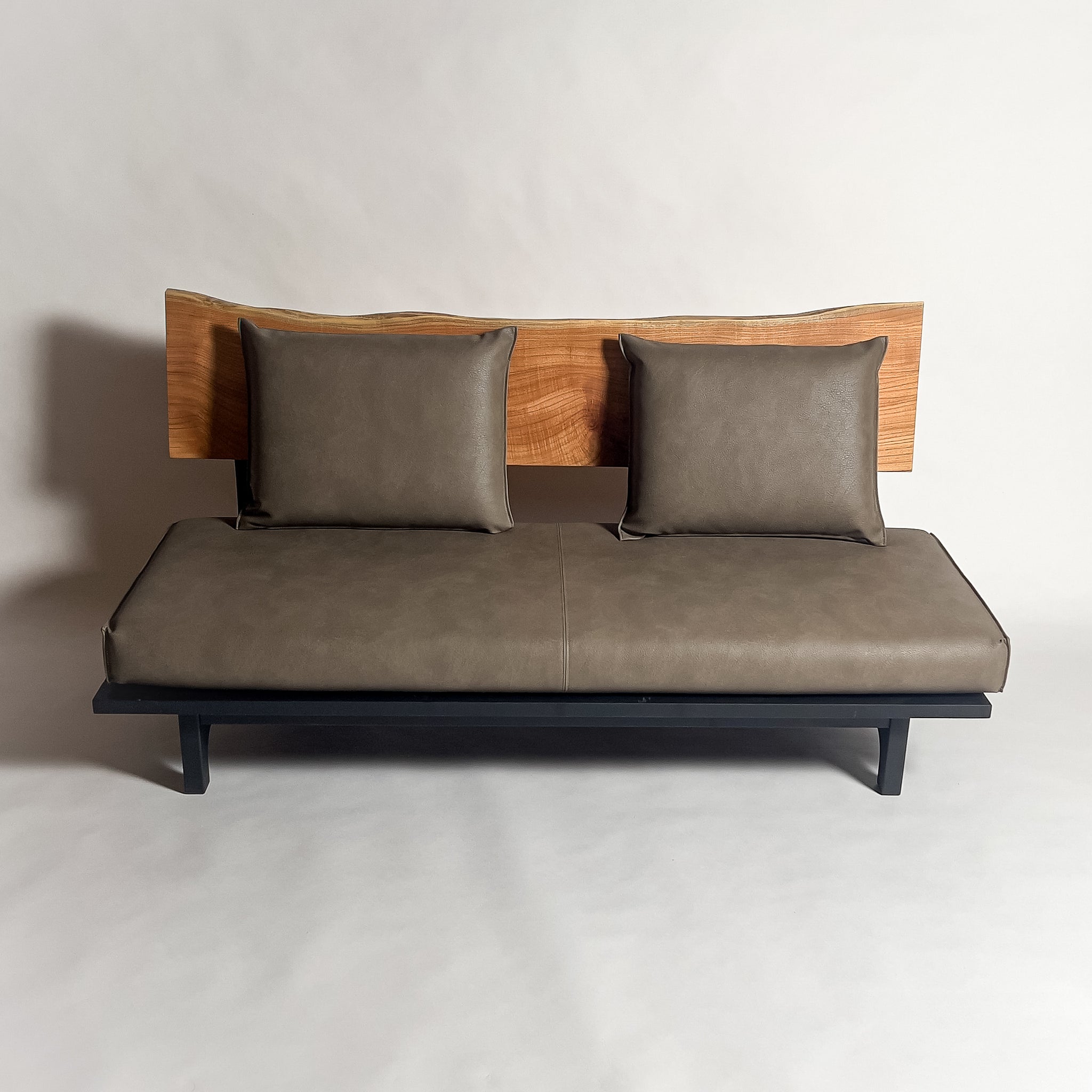 センダン 高級 一枚板ソファ 3人掛け 横 クッション背