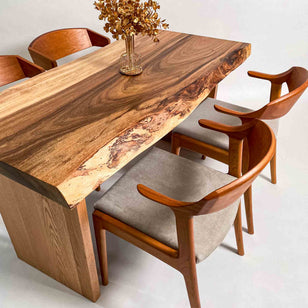 No.1948　モンキーポッド/一枚板ダイニングテーブル