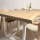 No.1690　ポプラ/一枚板ダイニングテーブル