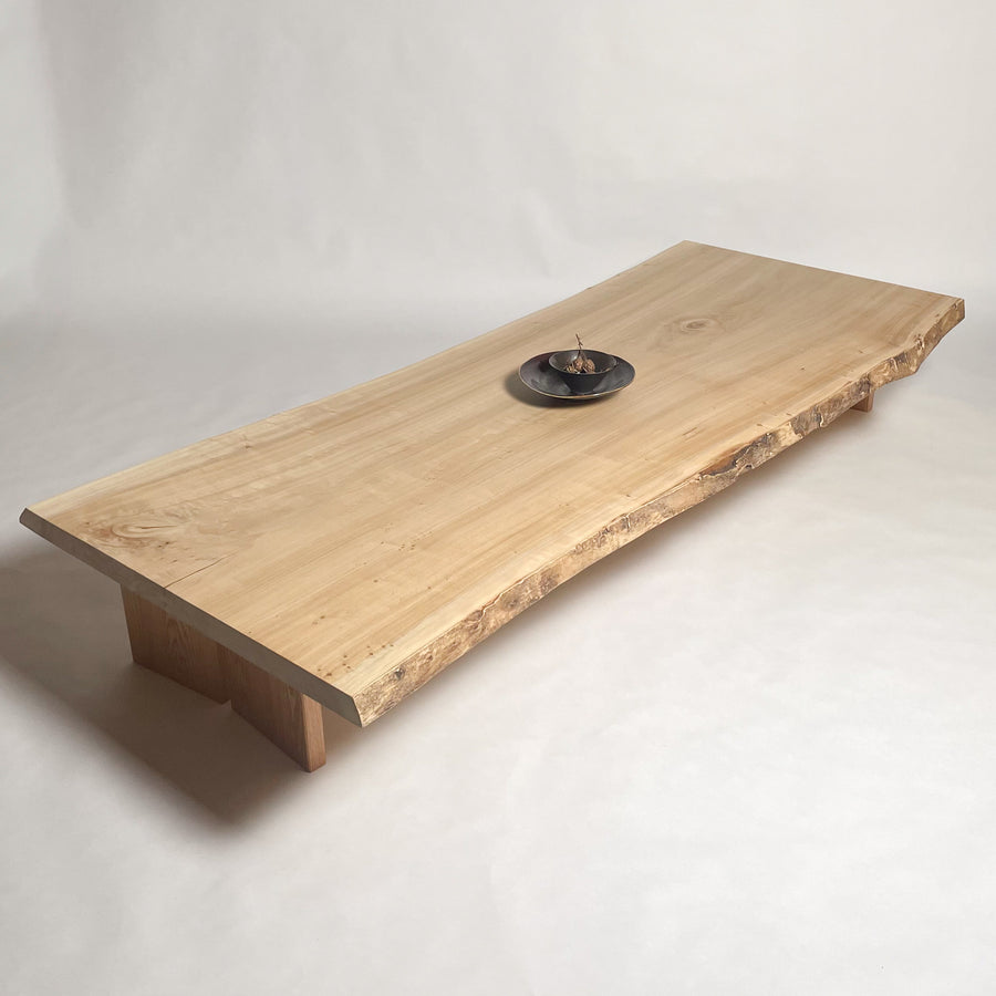 No.1690　ポプラ/一枚板座卓