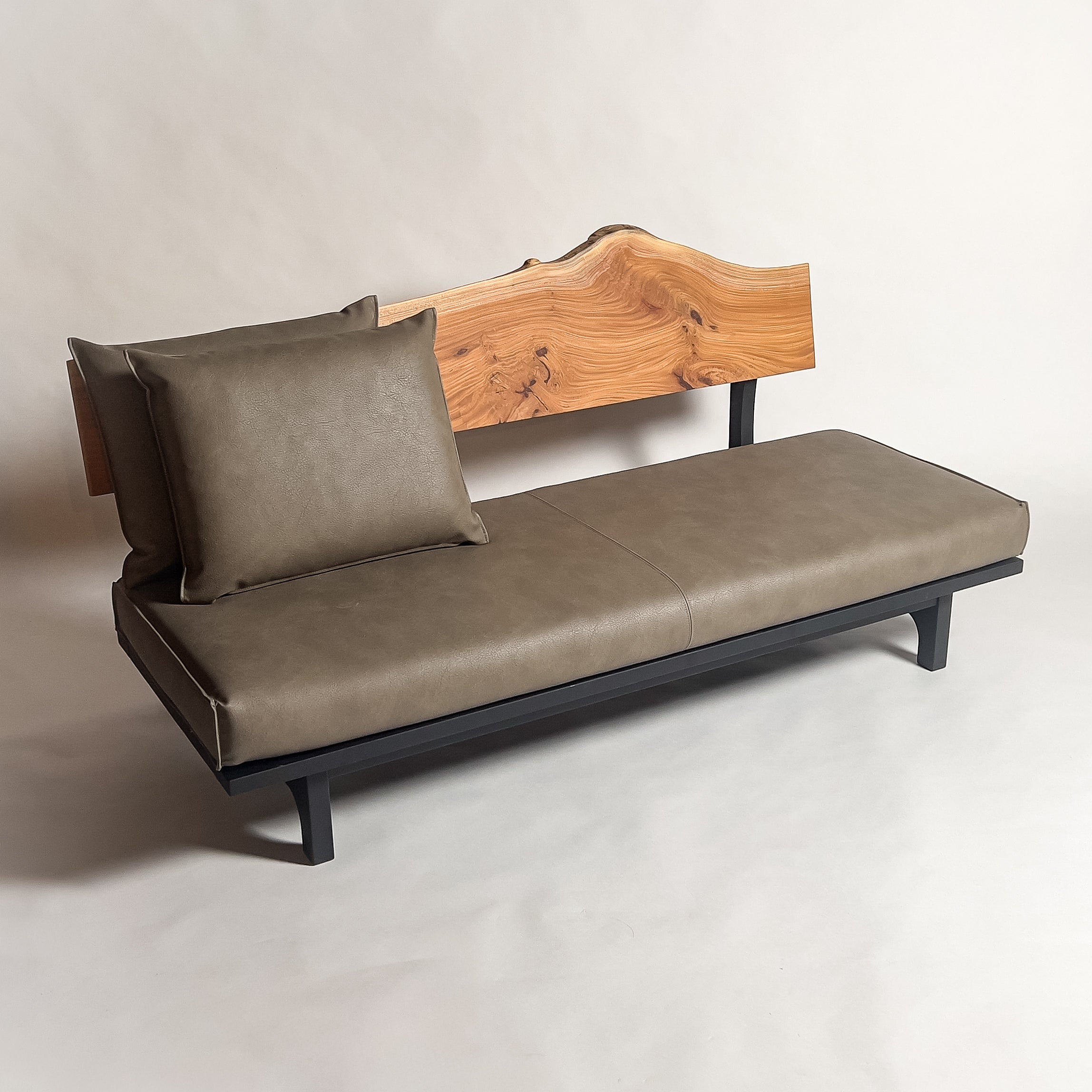 No.1985B3　欅（けやき）/天然無垢 一枚板ソファ