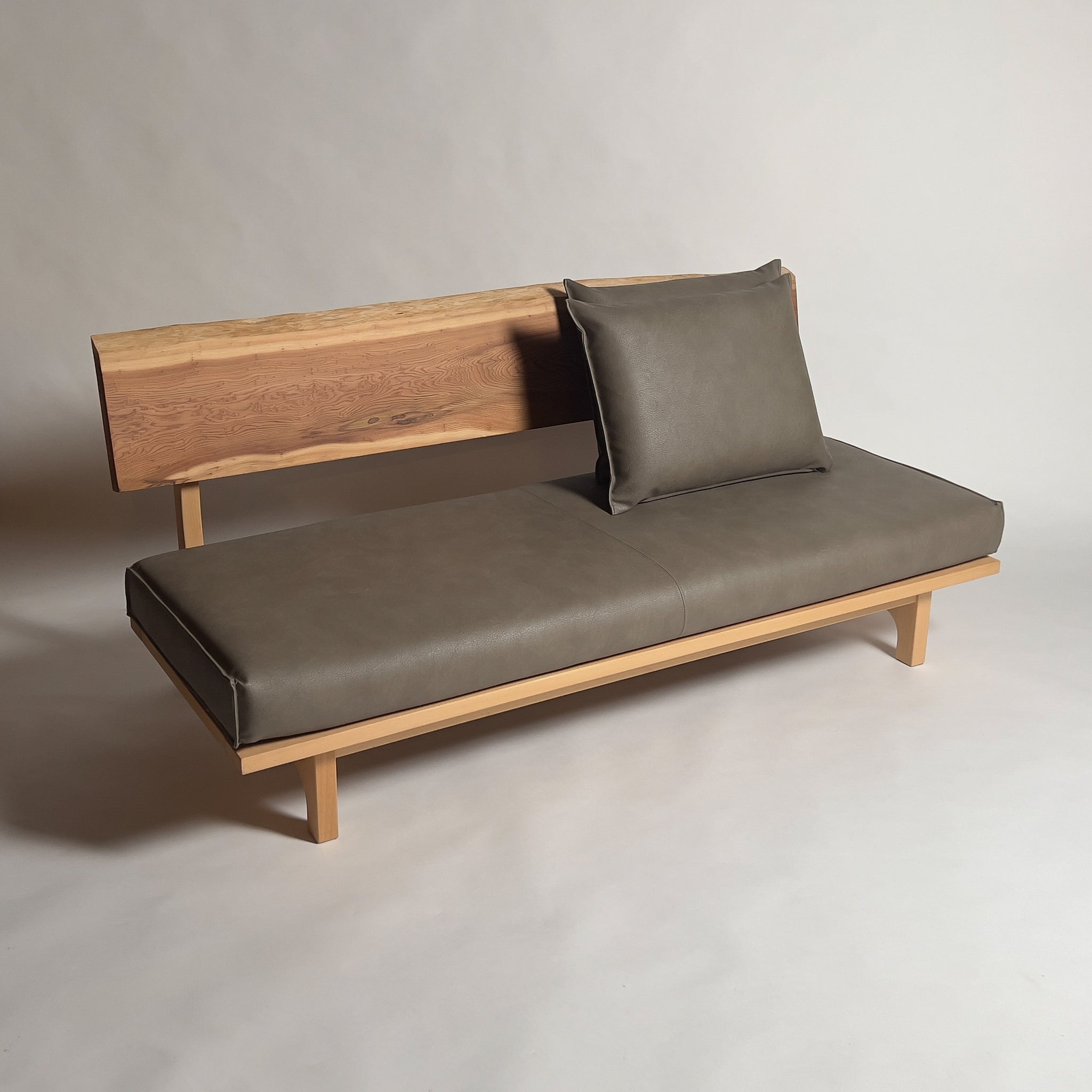 No.1987N3　吉野杉（よしのすぎ）/天然無垢 一枚板ソファ