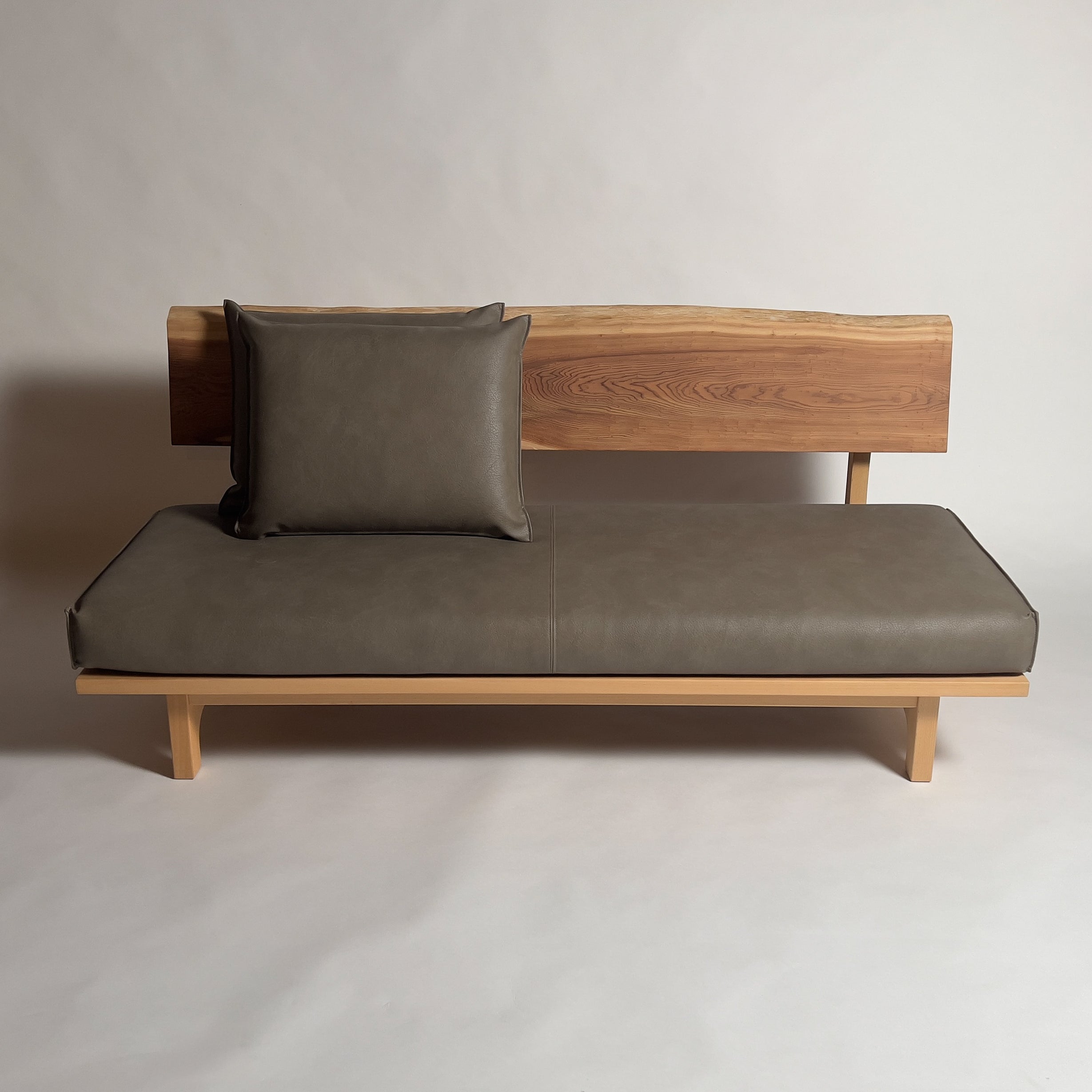 No.1987N3　吉野杉（よしのすぎ）/天然無垢 一枚板ソファ