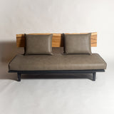 モンキーポッド 無垢材 一枚板ソファ 3人掛け 横 クッション背